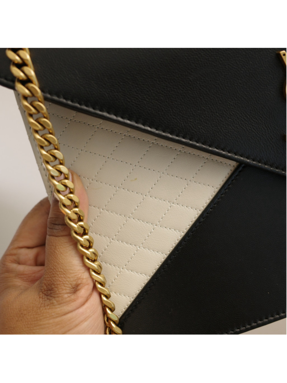 YSL Saint Laurent Gaby Quilted Lambskin Envelope Shoulder Bag - Picture 2 of 16